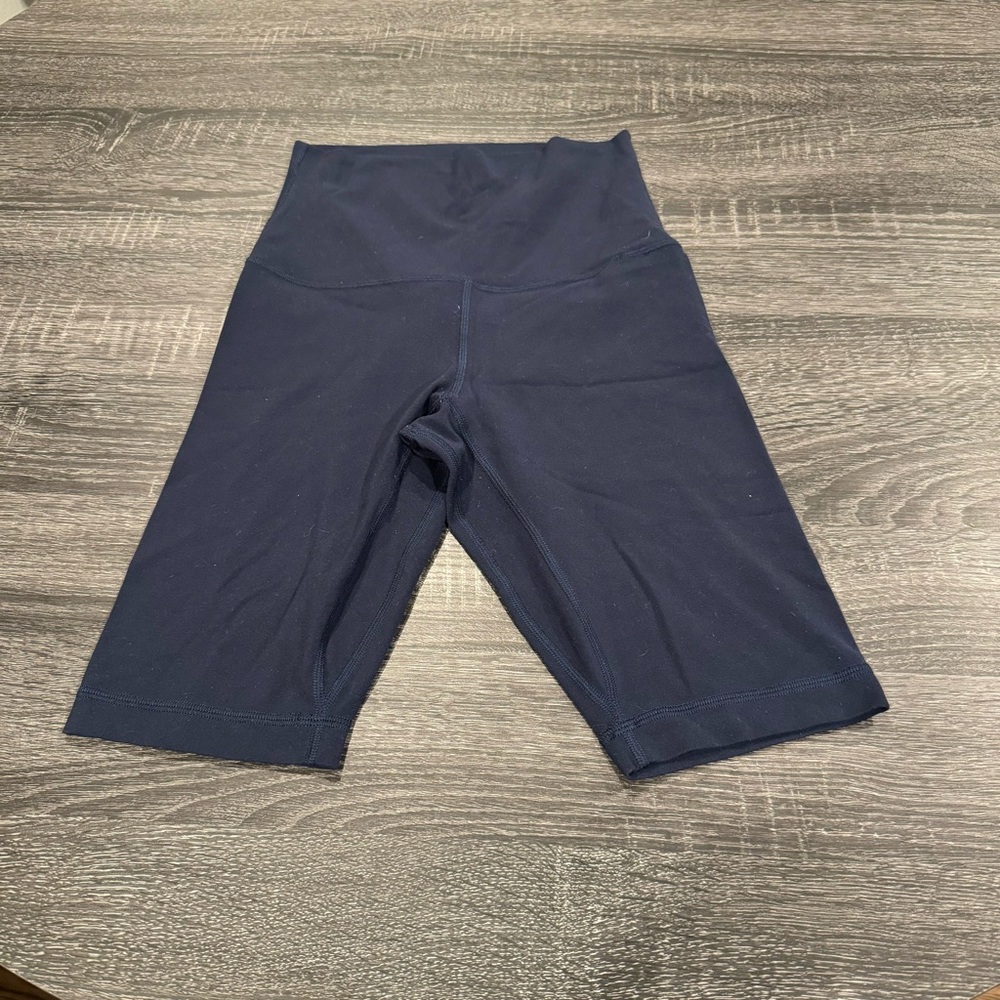 Lululemon Align High Waisted Legging Shorts in Navy